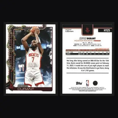 2025-26 Topps Holiday Kevin Durant #H125 Houston Rockets - Basketball Card Single