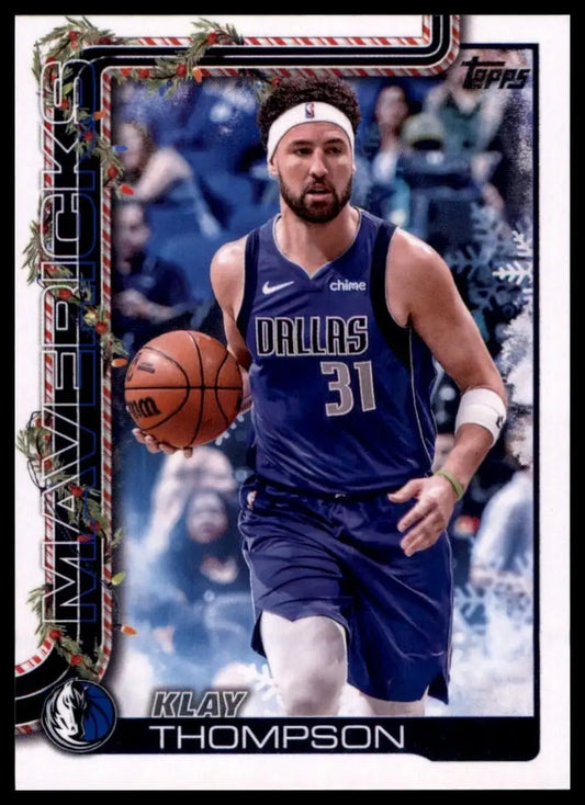 2025-26 Topps Holiday Klay Thompson #H137 Dallas Mavericks Basketball Card NBA