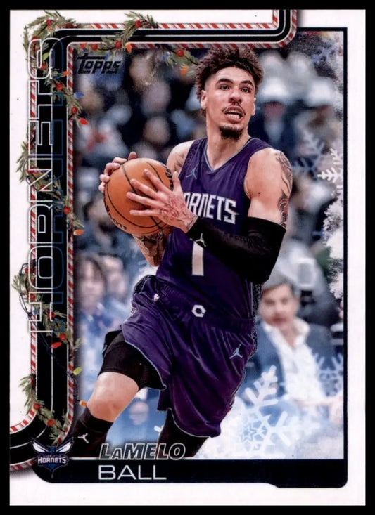 2025-26 Topps Holiday LaMelo Ball #H53 Charlotte Hornets Basketball Card NBA