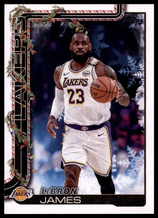 2025-26 Topps Holiday LeBron James #H119 Los Angeles Lakers Basketball Card NBA