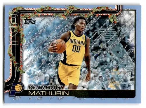 2025-26 Topps Holiday Light Blue and White Glitter Holiday #H39 Bennedi ID:80874 - Basketball Card Single