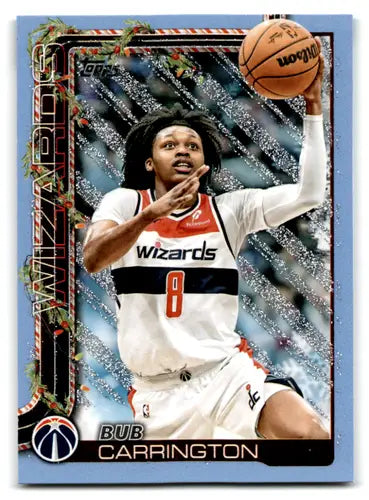 2025-26 Topps Holiday Light Blue and White Glitter Holiday #H76 Bub Car ID:80876 - Basketball Card Single
