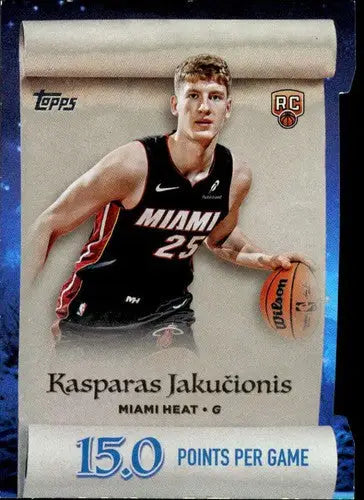 2025-26 Topps Holiday Making the Nice List #ML-20 Kasparas Jakucionis N ID:79910 - Baseball Card Single