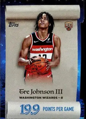 2025-26 Topps Holiday Making the Nice List #ML-6 Tre Johnson III NM-MT ID:80058 - Basketball Card Single