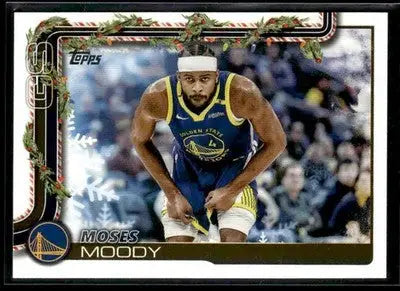 2025-26 Topps Holiday Moses Moody #H111 Golden State Warriors