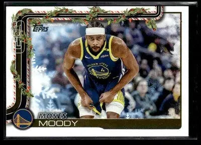 2025-26 Topps Holiday Moses Moody #H111 Golden State Warriors