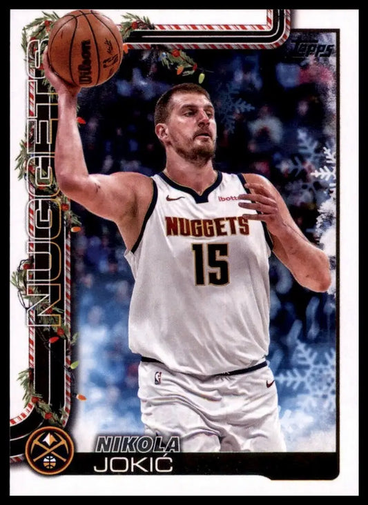 2025-26 Topps Holiday Nikola Jokic #H78 Denver Nuggets Basketball Card NBA Sport
