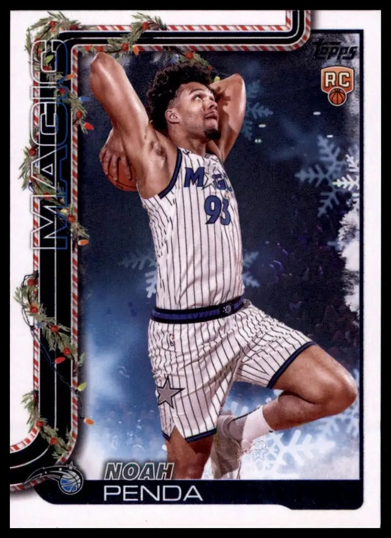 2025-26 Topps Holiday Noah Penda Rookie #H192 Orlando Magic Basketball Card NBA