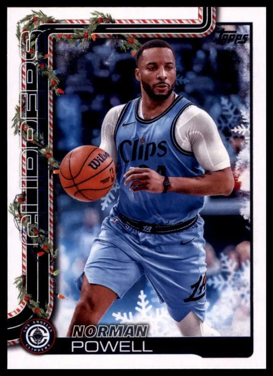 2025-26 Topps Holiday Norman Powell #H114 Los Angeles Clippers Basketball Card