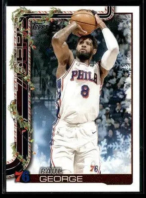 2025-26 Topps Holiday Paul George #H19 Philadelphia 76ers - Basketball Card Single
