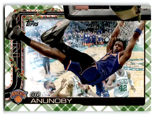 2025-26 Topps Holiday Plaid #H13 OG Anunoby NM-MT Knicks ID:79950 - Basketball Card Single