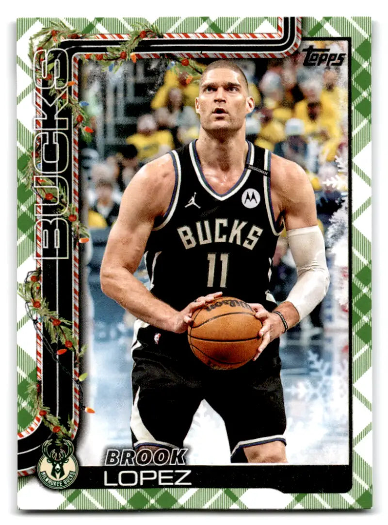 2025-26 Topps Holiday Plaid #H47 Brook Lopez NM-MT Bucks ID:79903 - Trading Cards
