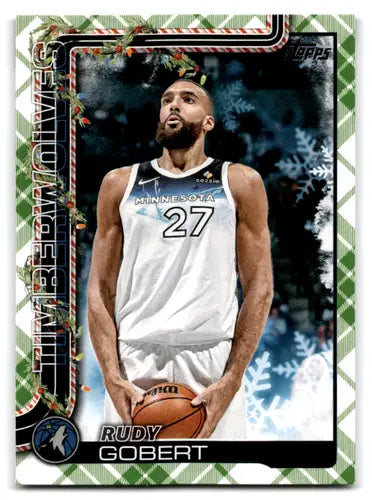 2025-26 Topps Holiday Plaid #H87 Rudy Gobert NM-MT Timberwolves ID:80368 - Basketball Card Single