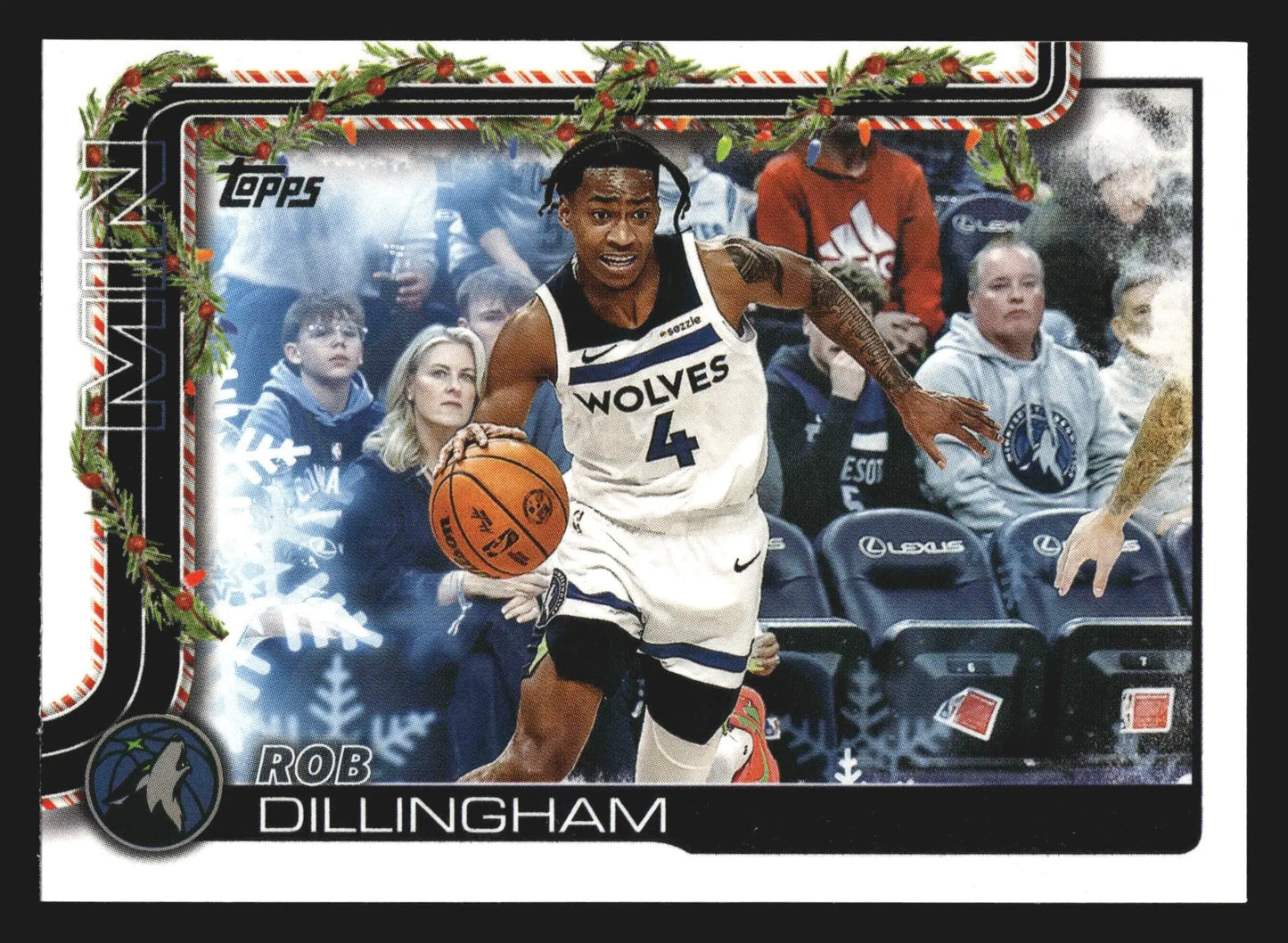 2025-26 Topps Holiday Rob Dillingham #H89 Minnesota Timberwolves - Basketball Card Single