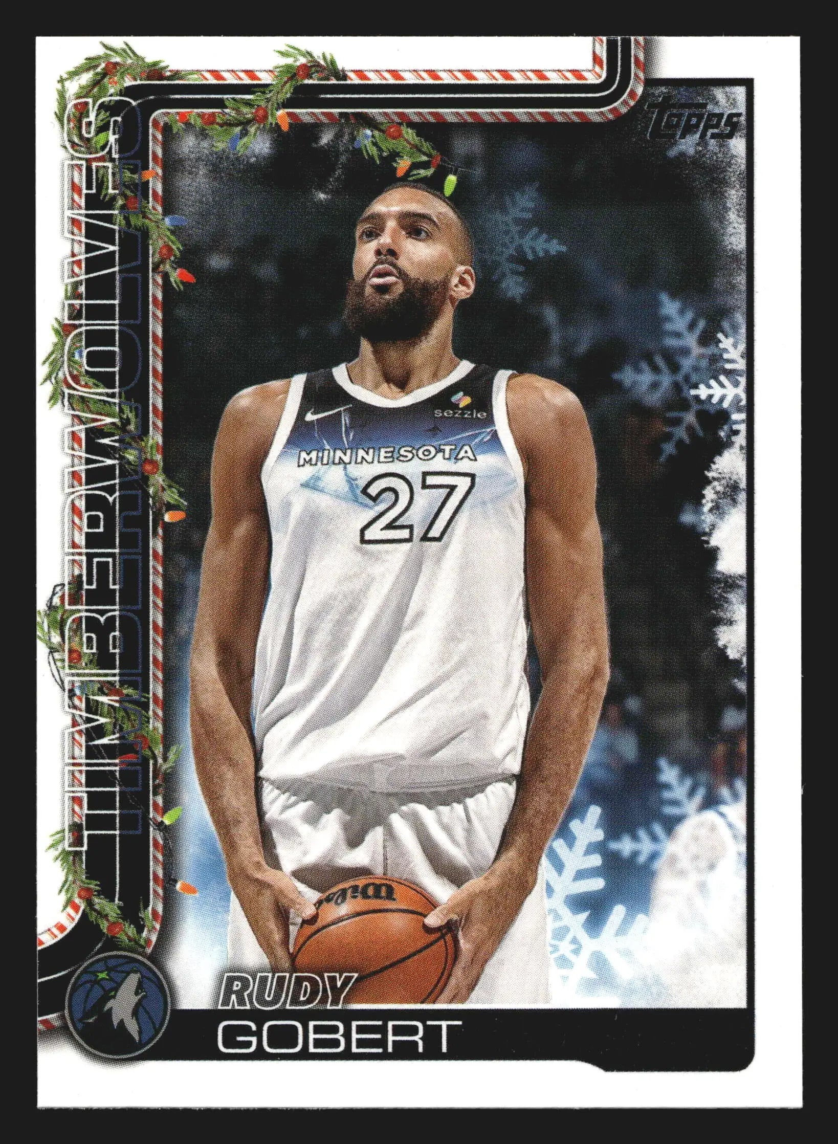 2025-26 Topps Holiday Rudy Gobert #H87 Minnesota Timberwolves - Basketball Card Single