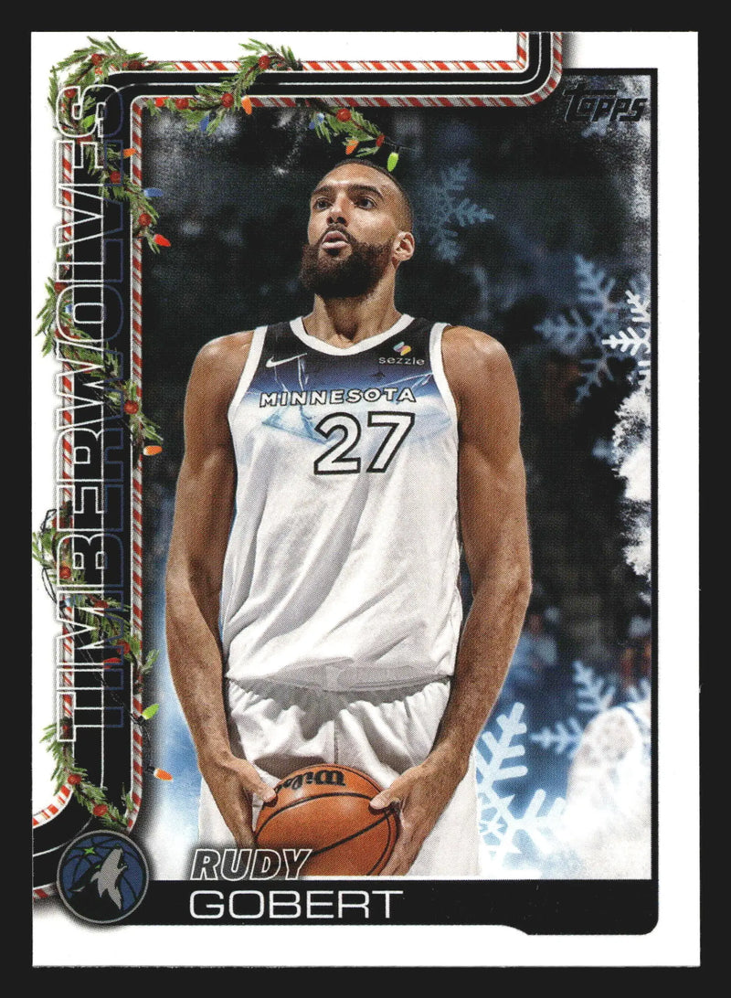 2025-26 Topps Holiday Rudy Gobert #H87 Minnesota Timberwolves - Basketball Card Single