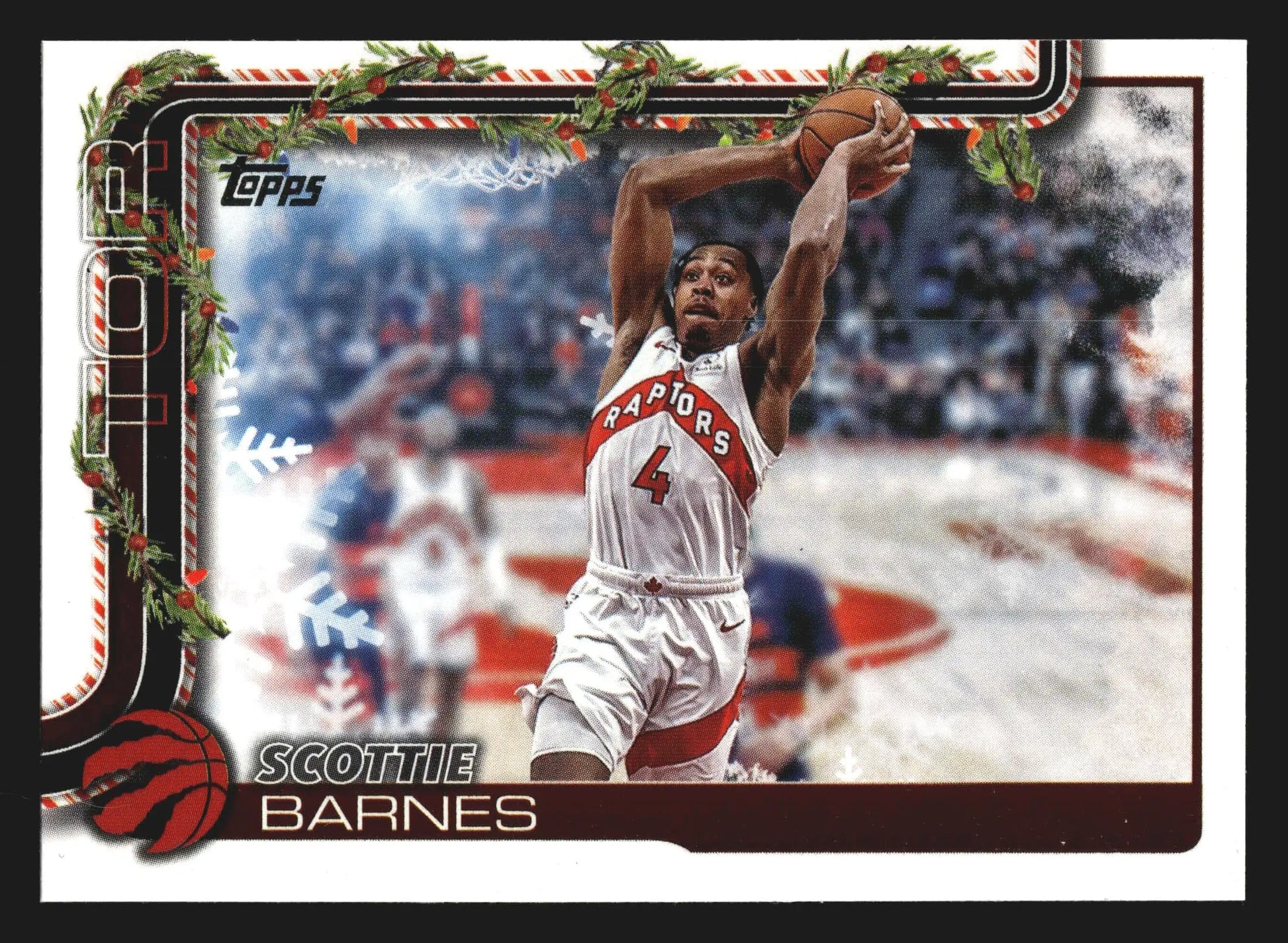 2025-26 Topps Holiday Scottie Barnes #H25 Toronto Raptors