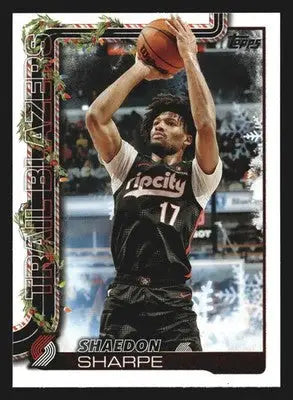 2025-26 Topps Holiday Shaedon Sharpe #H98 Portland Trail Blazers - Basketball Card Single