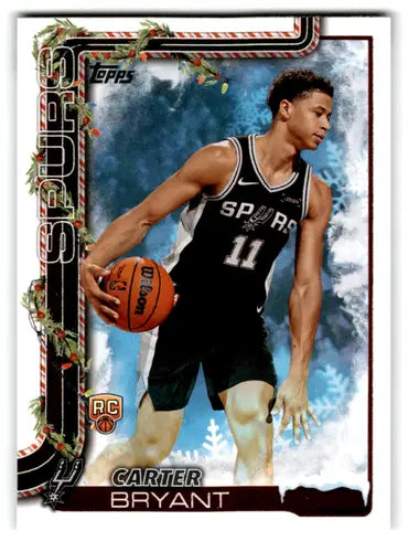 2025-26 Topps Holiday SSP Variations #SSV-CB Carter Bryant NM-MT Spurs ID:80882 - Basketball Card Single