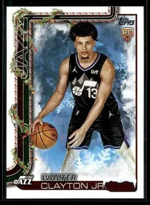 2025-26 Topps Holiday #SSV-WC Walter Clayton Jr. SSP Photo Variations - Basketball Card Single