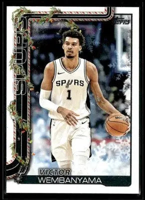 2025-26 Topps Holiday Victor Wembanyama #H156 San Antonio Spurs - Basketball Card Single