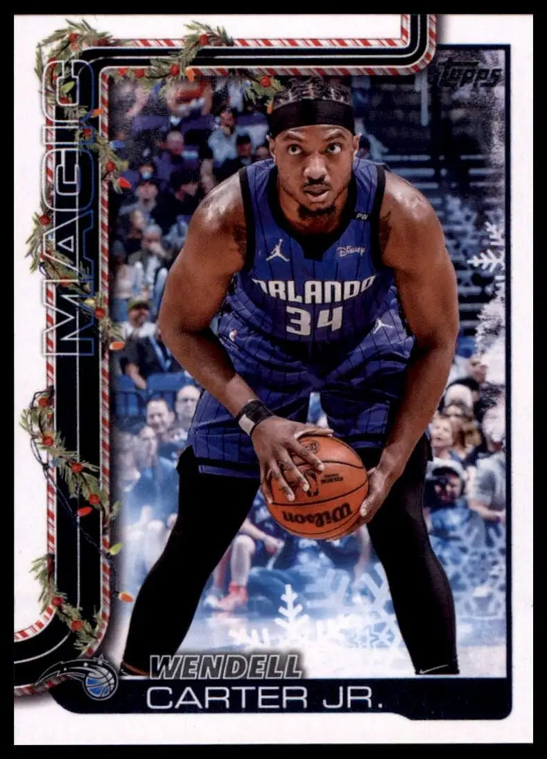 2025-26 Topps Holiday Wendell Carter Jr #H71 Orlando Magic Basketball Card NBA - Basketball Card Single