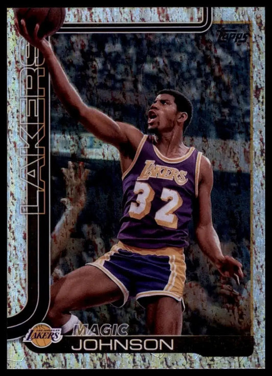2025-26 Topps Holo Foil Magic Johnson #255 Los Angeles Lakers Basketball Card