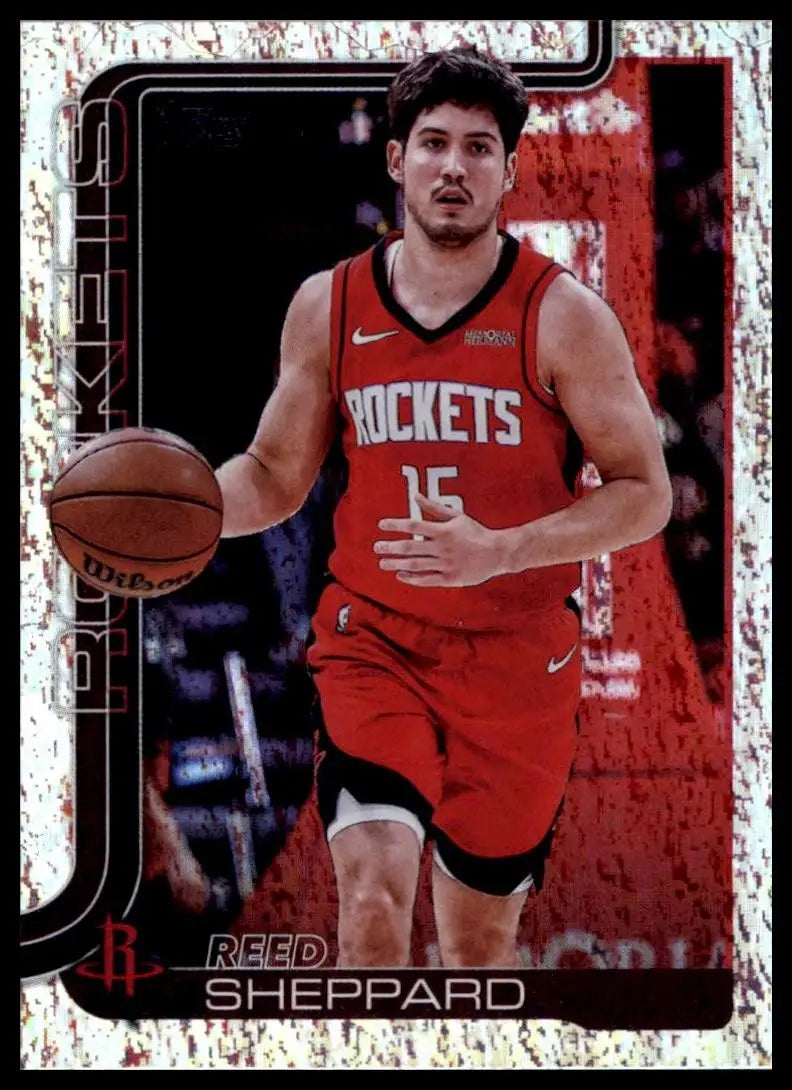 2025-26 Topps Holo Foil Reed Sheppard #178 Houston Rockets Basketball Card NBA - Basketball Card Single