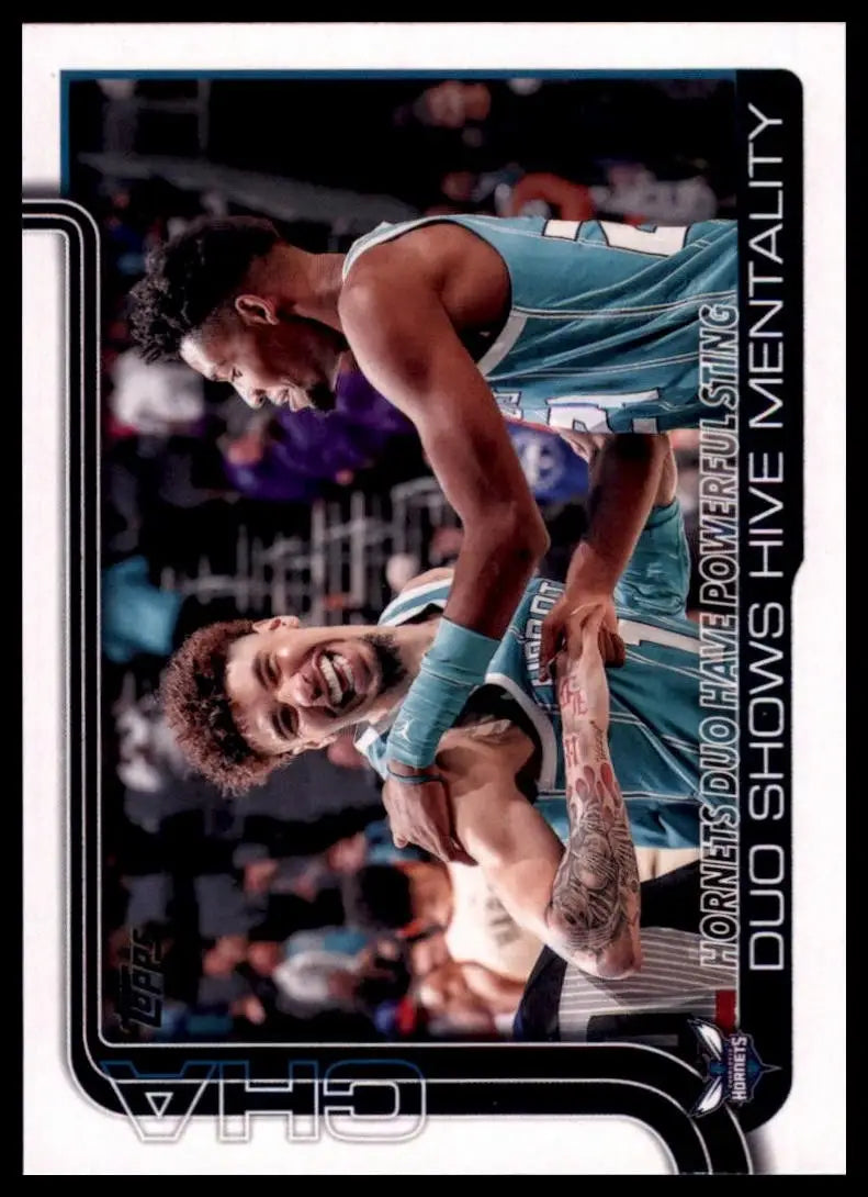 2025-26 Topps Hornets Duo Have Powerful Sting #283 Charlotte Hornets Basketball - Basketball Card Single