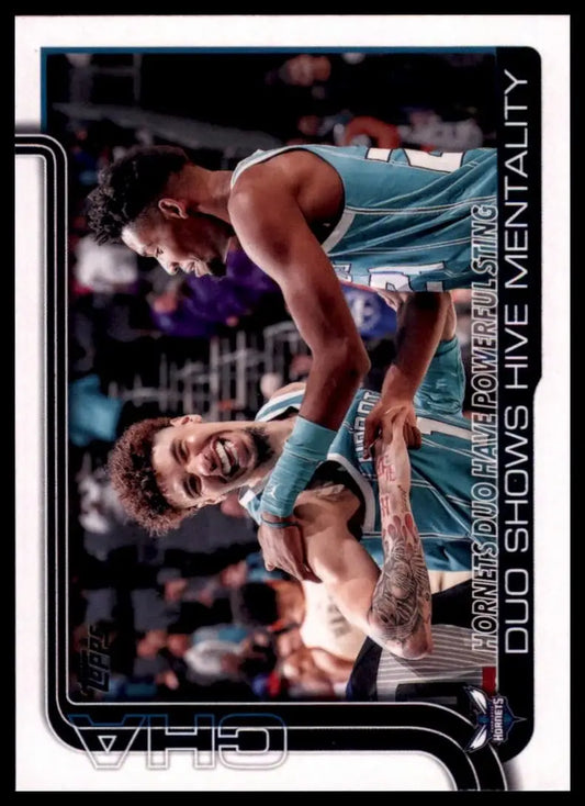 2025-26 Topps Hornets Duo Have Powerful Sting #283 Charlotte Hornets Basketball