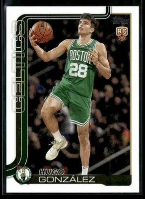 2025-26 Topps Hugo Gonzalez #228 Base RC Boston Celtics