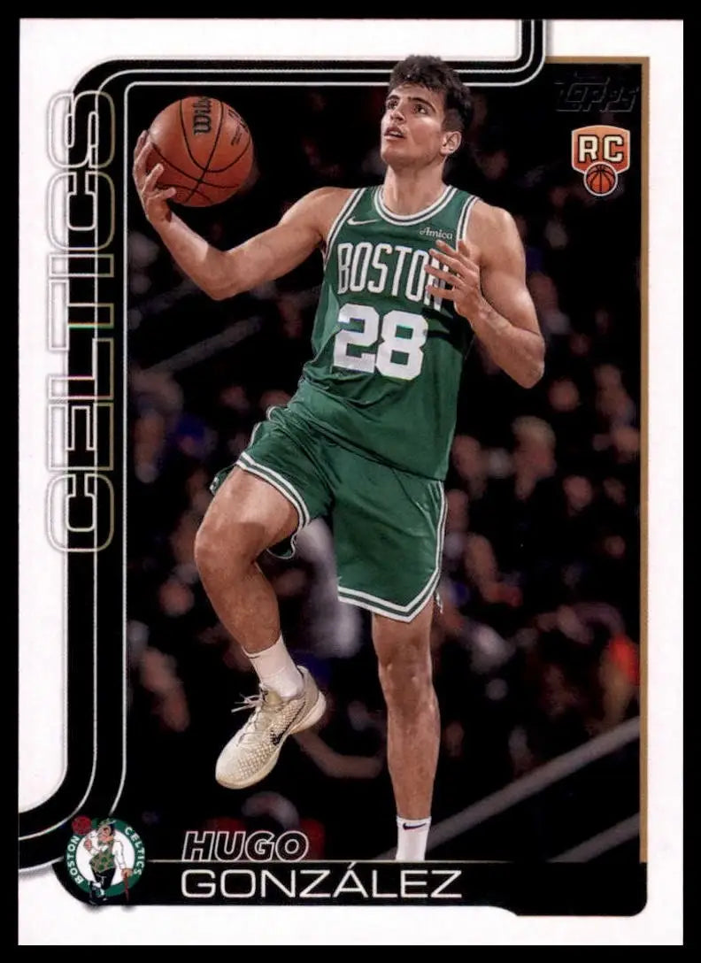 2025-26 Topps Hugo Gonzalez Rookie #228 Boston Celtics Basketball Card NBA Sport - Basketball Card Single