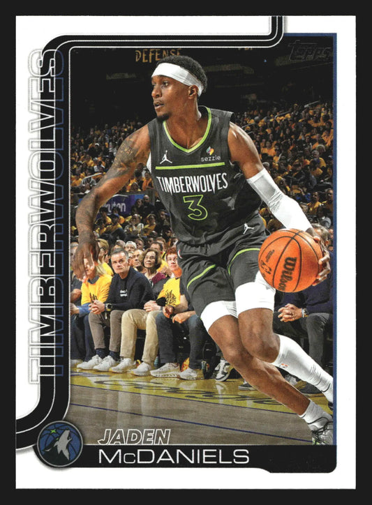 2025-26 Topps Jaden McDaniels #248 Minnesota Timberwolves - Basketball Card Single