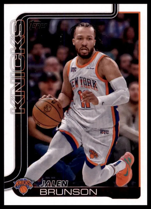 2025-26 Topps Jalen Brunson #14 New York Knicks Basketball Card NBA Sports