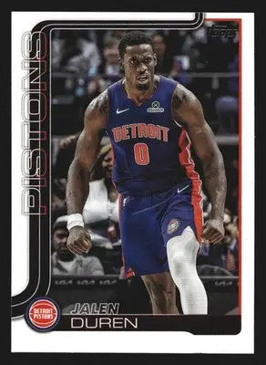 2025-26 Topps Jalen Duren #41 Detroit Pistons - Basketball Card Single