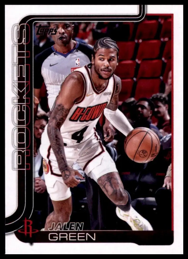 2025-26 Topps Jalen Green #175 Houston Rockets Basketball Card NBA Sports - Basketball Card Single