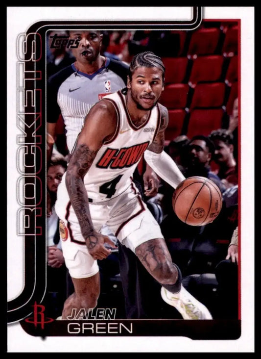 2025-26 Topps Jalen Green #175 Houston Rockets Basketball Card NBA Sports
