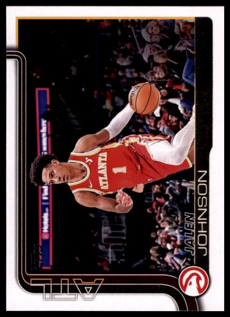 2025-26 Topps Jalen Johnson #65 Atlanta Hawks Basketball Card NBA Sports - Basketball Card Single