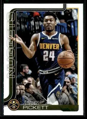 2025-26 Topps Jalen Pickett #107 Denver Nuggets