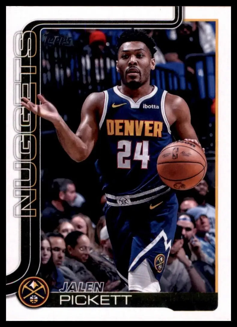2025-26 Topps Jalen Pickett #107 Denver Nuggets Basketball Card NBA Sports - Basketball Card Single