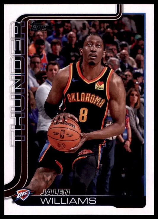 2025-26 Topps Jalen Williams #116 Oklahoma City Thunder Basketball Card NBA