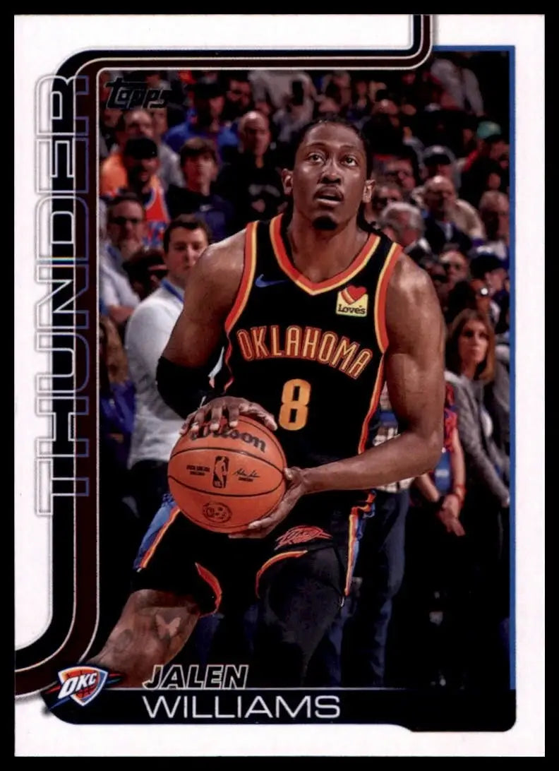 2025-26 Topps Jalen Williams #116 Oklahoma City Thunder Basketball Card NBA - Basketball Card Single