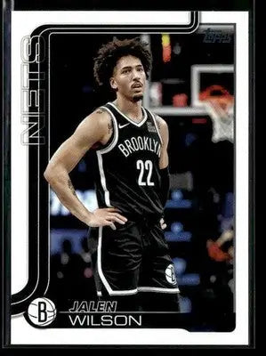 2025-26 Topps Jalen Wilson #12 Brooklyn Nets