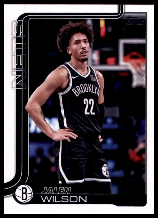 2025-26 Topps Jalen Wilson #12 Brooklyn Nets Basketball Card NBA Sports