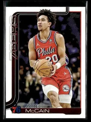 2025-26 Topps Jared McCain #24 Base Philadelphia 76ers