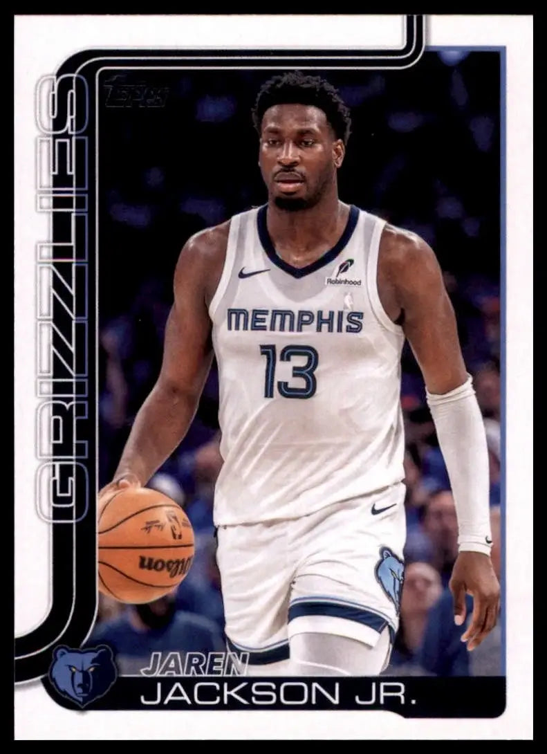 2025-26 Topps Jaren Jackson Jr #184 Memphis Grizzlies Basketball Card NBA Sports - Basketball Card Single