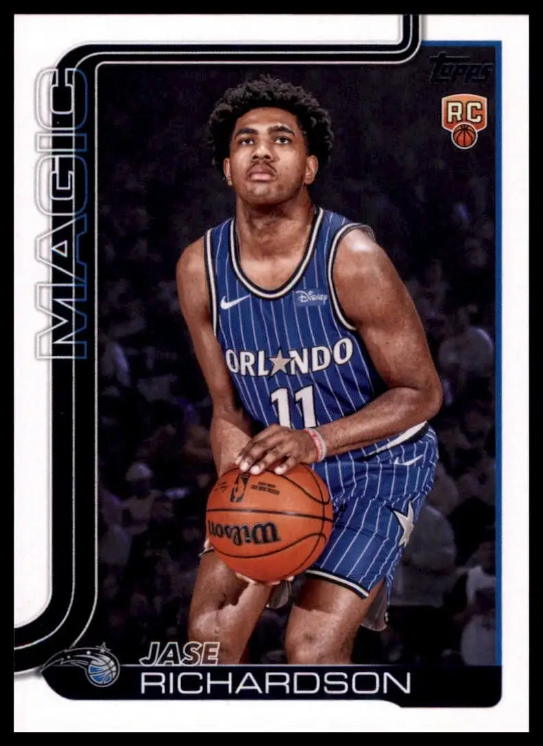 2025-26 Topps Jase Richardson Rookie #225 Orlando Magic Basketball Card NBA - Basketball Card Single