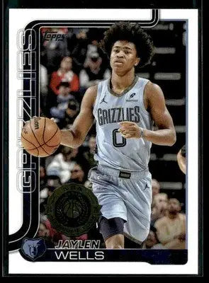 2025-26 Topps Jaylen Wells #183 Base Memphis Grizzlies - Basketball Card Single