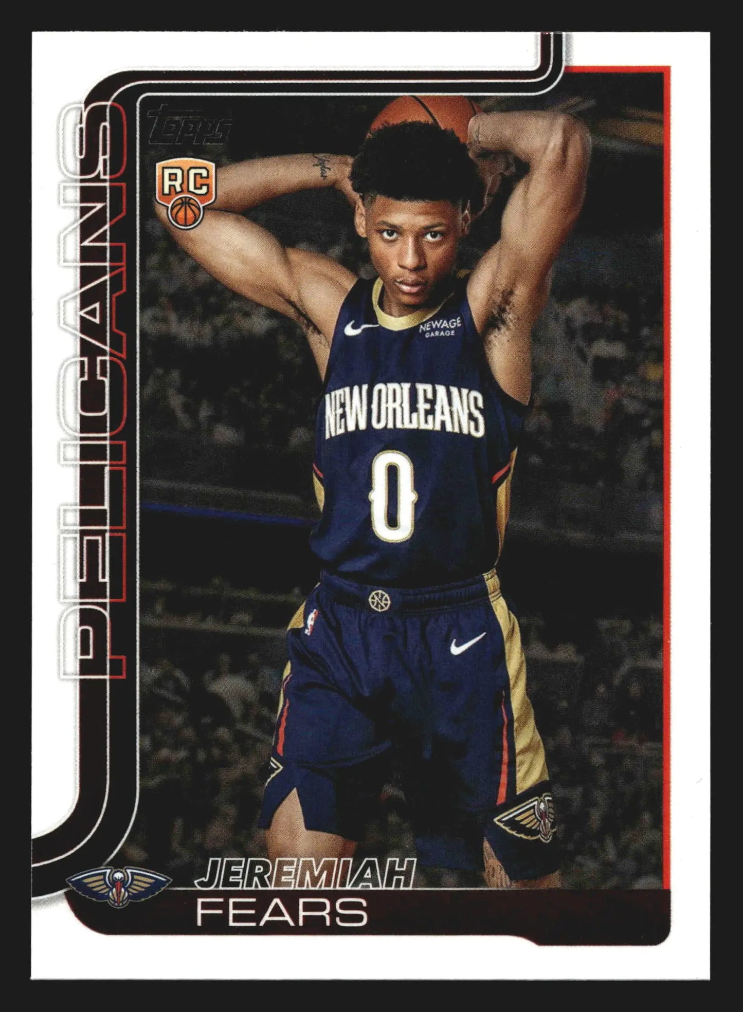 2025-26 Topps Jeremiah Fears #207 New Orleans Pelicans RC