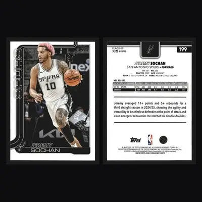 2025-26 Topps Jeremy Sochan #199 San Antonio Spurs - Basketball Card Single